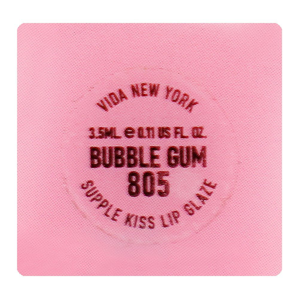 Vi'da New York Supple Kiss Lip Glaze, 805 Bubble Gum, 3.5ml - Image 8