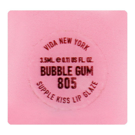 Vi'da New York Supple Kiss Lip Glaze, 805 Bubble Gum, 3.5ml - Image 8