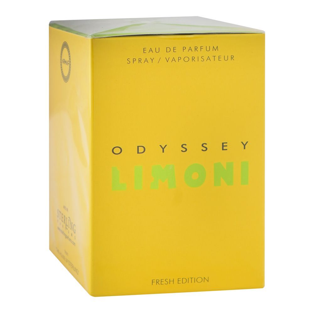 Armaf Odyssey Limoni Fresh Edition, Eau De Parfum, For Men & Women, 100ml - Image 2