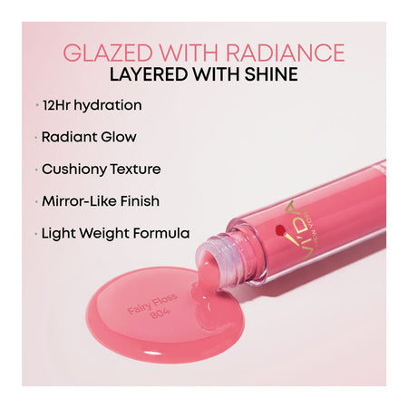 Vi'da New York Supple Kiss Lip Glaze, 804 Fairy Floss, 3.5ml - Image 2
