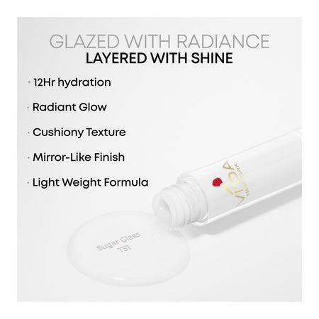 Vi'da New York Supple Kiss Lip Glaze, T51 Sugar Glass, 3.5ml - Image 2