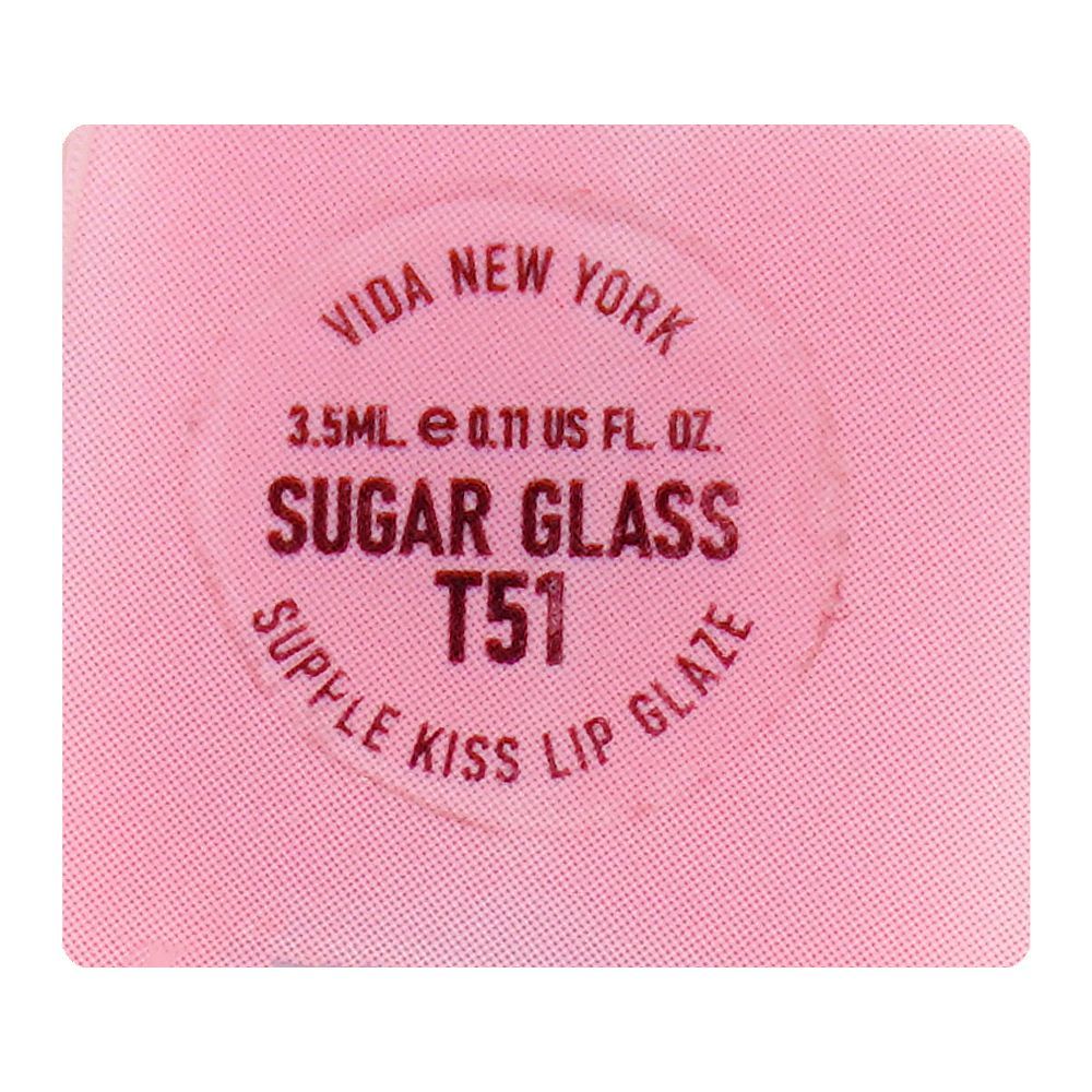 Vi'da New York Supple Kiss Lip Glaze, T51 Sugar Glass, 3.5ml - Image 4