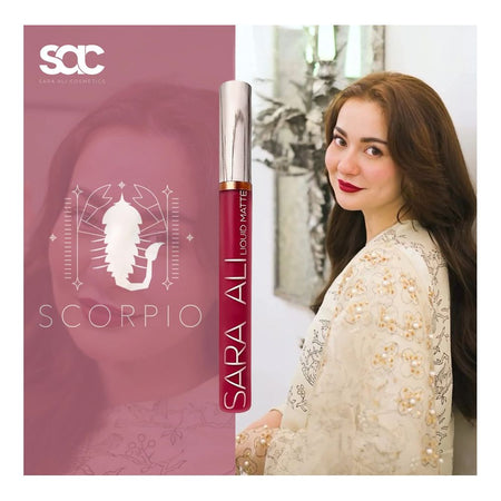 Sara Ali Liquid Matte Lip Colour, Scorpio, 3ml - Image 4