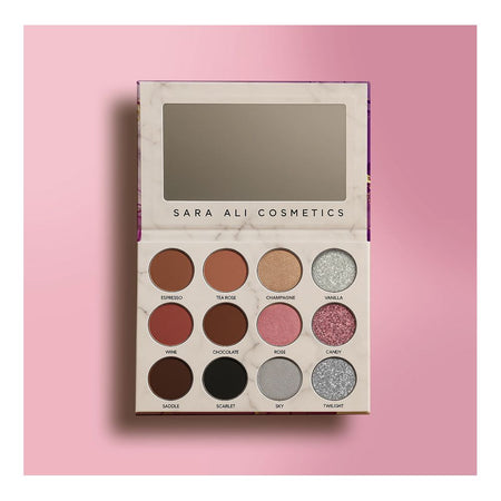 Sara Ali Rose Glazed Eyeshadow And Pressed Pigment Palette, 12-Pack - Main Image