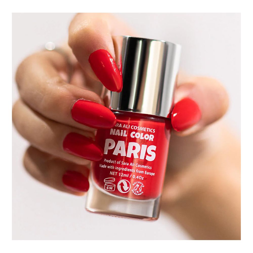 Sara Ali Nail Colour Long Wear Lacquer, Paris, 12ml - Image 2