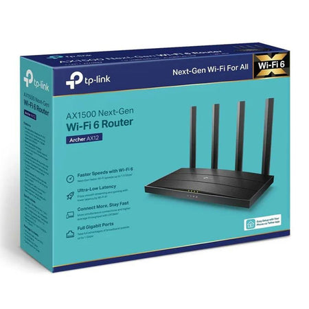 TP-Link AX1500 Dual-Band Wi-Fi 6 Router, 1.5 Gbps, 4 X Antennas, Archer AX12 - Image 4