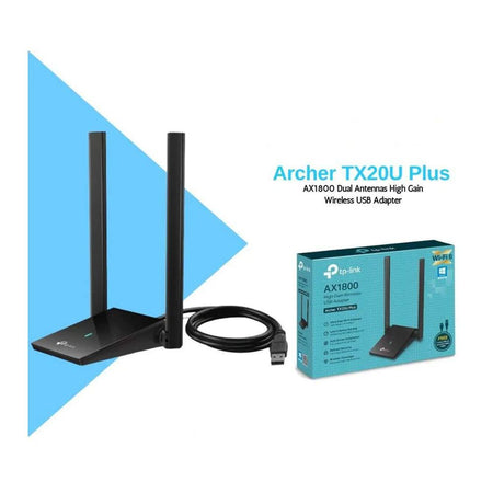 TP-Link AX1800 High Gain Dual Band Wi-Fi 6 USB Adapter, 1201 Mbps, 2 X Antennas, Archer TX20U Plus - Image 4