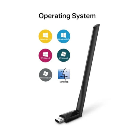 TP-Link AC600 High Gain Dual Band Wi-Fi USB Adapter, 433 Mbps, Single High-Gain Antenna, Archer T2U Plus - Image 2