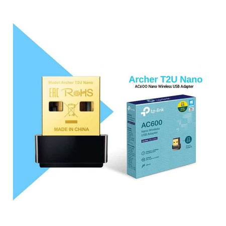 TP-Link AC600 Nano Dual Band Wi-Fi USB Adapter, 433 Mbps, Archer T2U Nano - Image 2