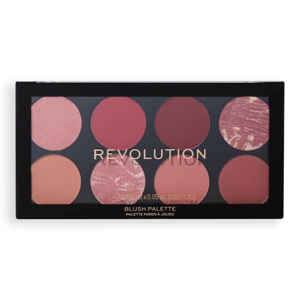 Makeup Revolution Ultra Blush Palette, Sunset Burst, 8-Pack - Image 3