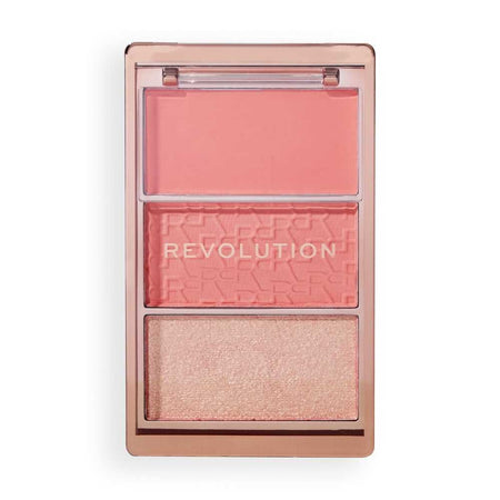 Makeup Revolution 3-In-1 Blush Icon Palette, Authentic Peach - Main Image