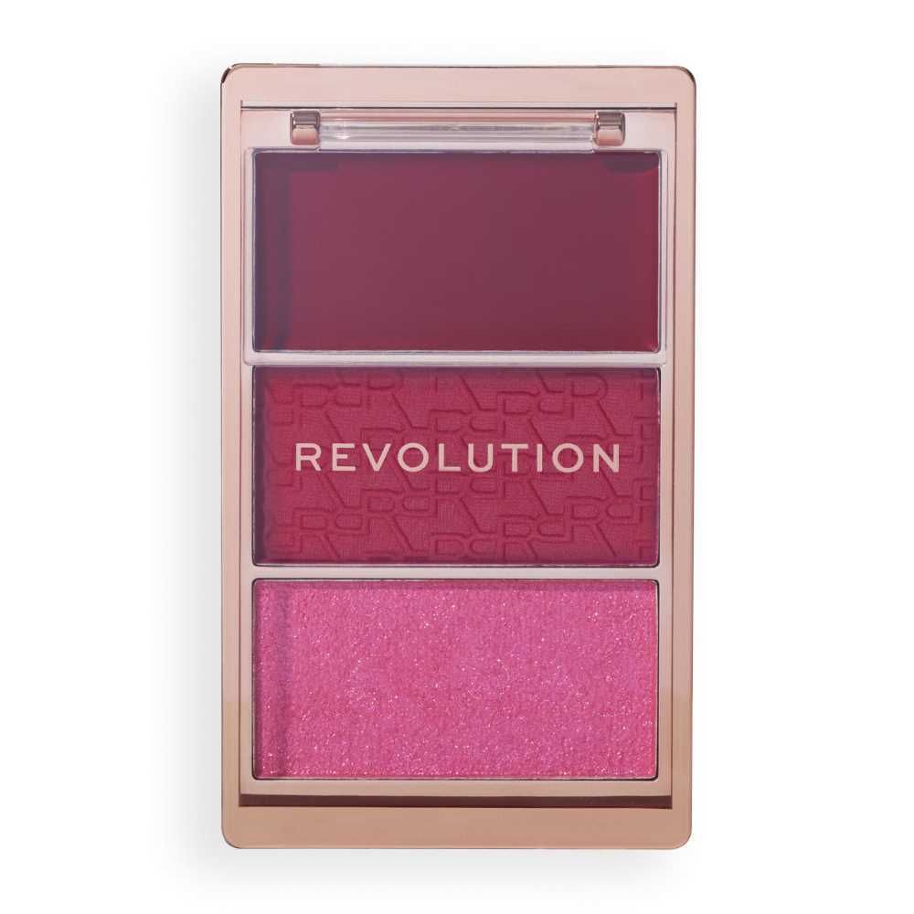 Makeup Revolution 3-In-1 Blush Icon Palette, My Cherry Truth - Main Image