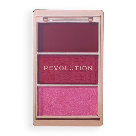 Makeup Revolution 3-In-1 Blush Icon Palette, My Cherry Truth - Main Image