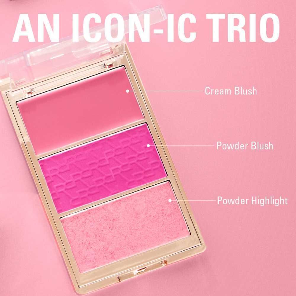 Makeup Revolution 3-In-1 Blush Icon Palette, My Cherry Truth - Image 5
