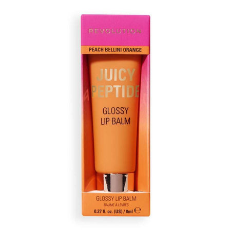 Makeup Revolution Juicy Peptide Lip Balm, Peach Bellini Orange, 8ml - Image 7