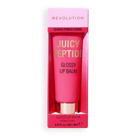 Makeup Revolution Juicy Peptide Lip Balm, Guava Rum Punch Coral, 8ml - Image 7