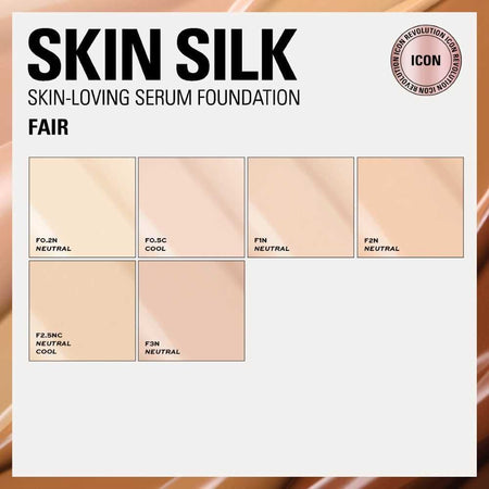 Makeup Revolution Skin Silk Serum Foundation, F3N, 23ml - Image 3