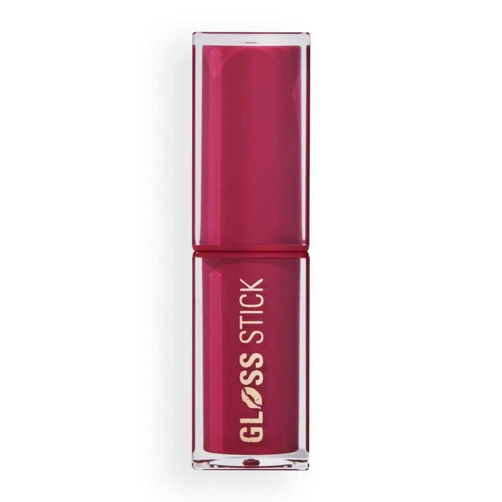 Makeup Revolution Pout Lip Gloss Stick, Vegan, Hyaluronic Acid, Vitamin E, Sour Berry - Image 2