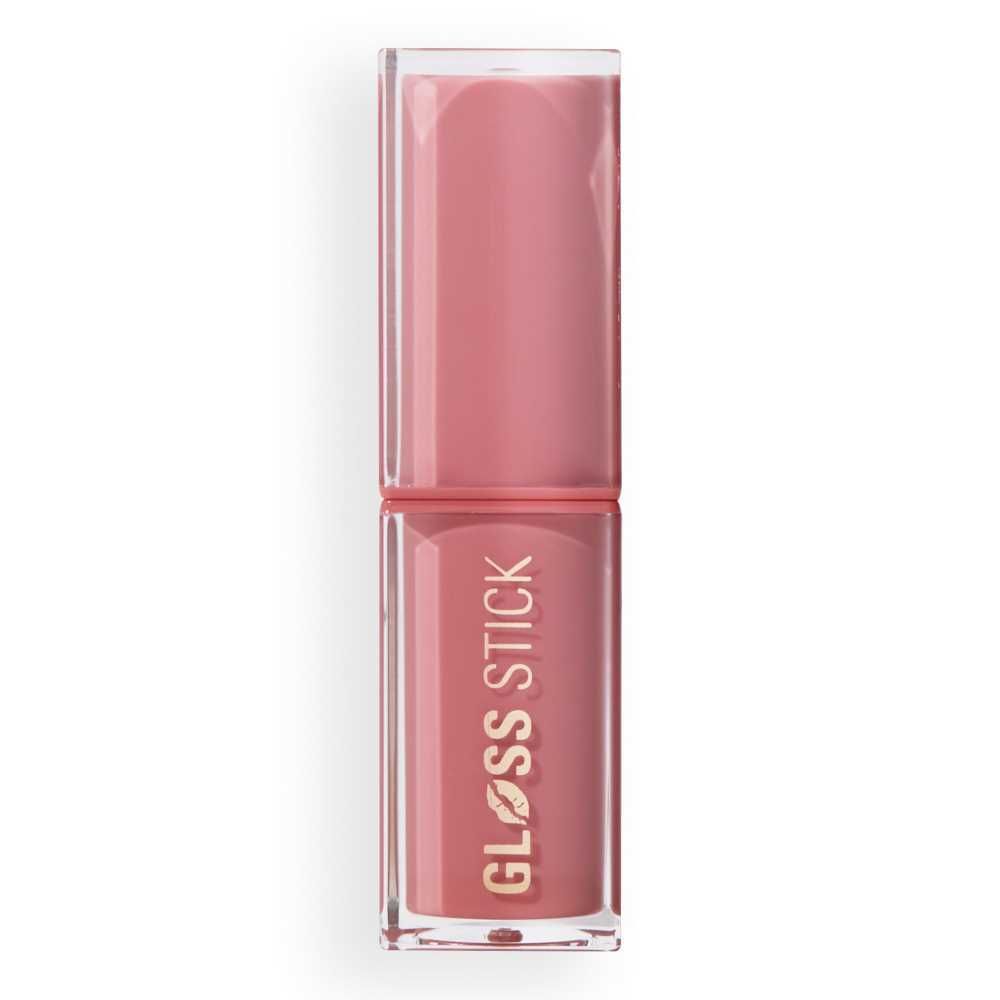 Makeup Revolution Pout Lip Gloss Stick, Vegan, Hyaluronic Acid, Vitamin E, Sweet Rose - Image 2