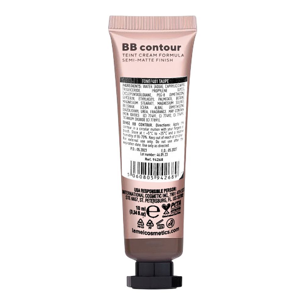 Lamel BB Contour, No 401 Taupe, 10ml - Image 2
