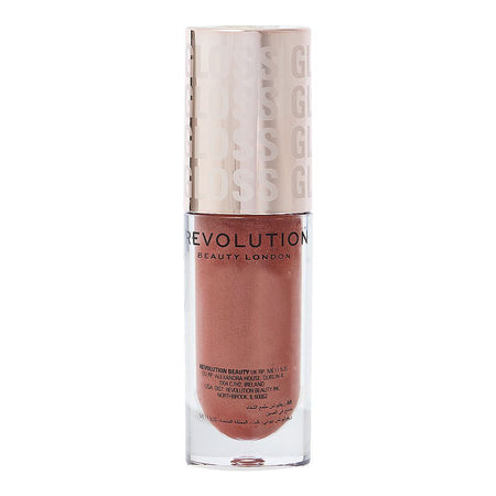 Makeup Revolution Pout Bomb Shimmer Lip Gloss, Nude Glow - Image 3