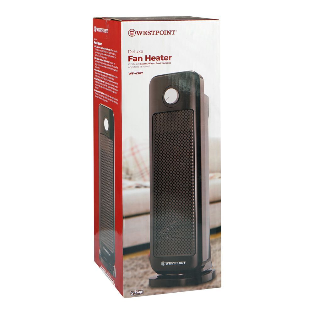 West Point Deluxe Fan Heater, 2000W, 220-240V, WF-4307 - Image 3