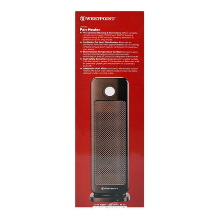 West Point Deluxe Fan Heater, 2000W, 220-240V, WF-4307 - Image 4