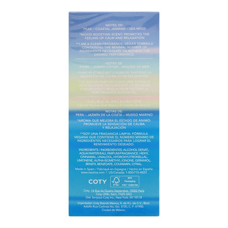Nautica Jasmine Coast Calm & Relaxing Mood Boosting, Eau De Parfum, For Men & Women, 100ml - Image 3