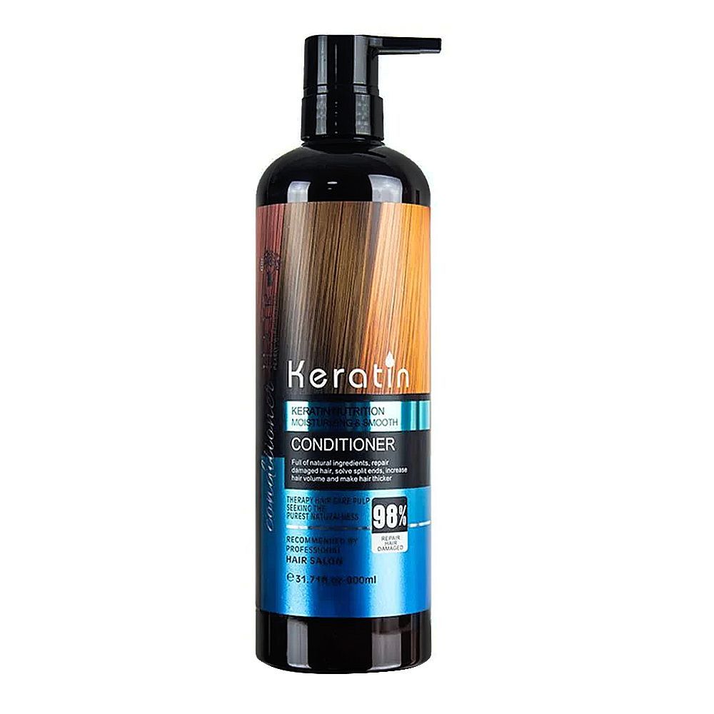 Keratin Nutrition Keratin Moisturizing & Smooth Conditioner, Vitamin C & E, For Damaged Hair, 900ml - Main Image