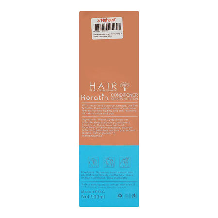 Keratin Nutrition Keratin Moisturizing & Smooth Conditioner, Vitamin C & E, For Damaged Hair, 900ml - Image 3