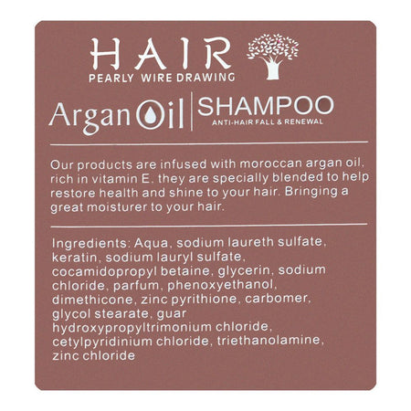 Argan Oil Anti-Hair Fall & Renewal Shampoo, Keratin, For Damaged Hair, 900ml - Image 4