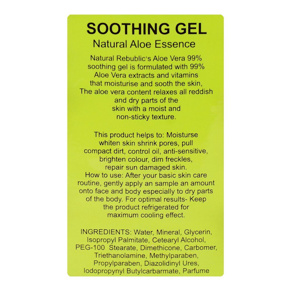 Fruit Of The Wokali 99% Aloe Vera Soothing Gel, 250ml - Image 3