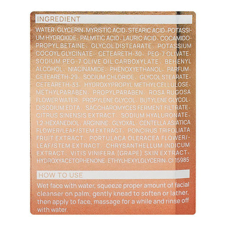 AA Assurance Vitamin C Anti-Aging Whitening Facial Cleanser, SPF50+ PA+++ Hyaluronic Acid & Niacinamide, For Skin Whitening, 100g - Image 4
