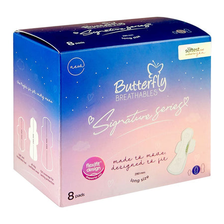 Butterfly Breathables Signature Series Pads, Long Size, 8-Pack - Main Image