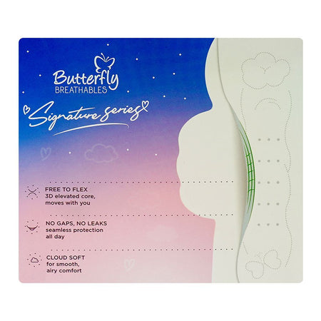 Butterfly Breathables Signature Series Pads, Long Size, 8-Pack - Image 4