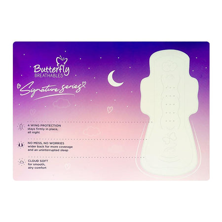 Butterfly Breathables Signature Series Over-Night Pads, XXL, 6-Pack - Image 4