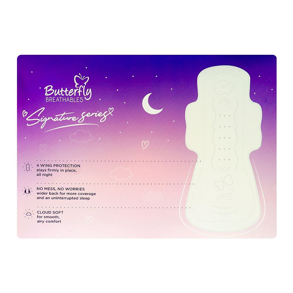 Butterfly Breathables Signature Series Over-Night Pads, XXL, 6-Pack - Image 4
