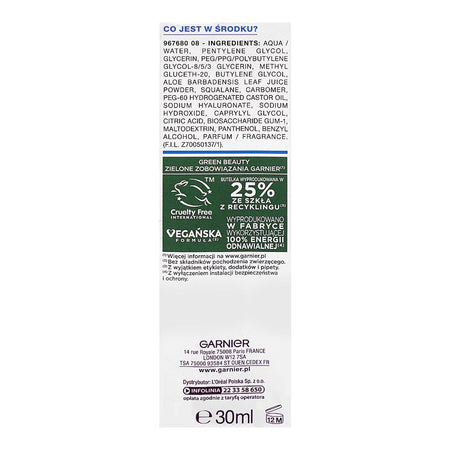 Garnier Hyaluron+ Barrier Repair Serum, Glycerin & Hyaluronic Acid, For Dry Skin, 30ml - Image 3