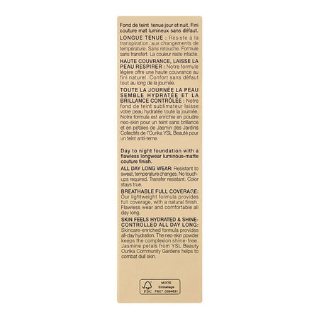 Yves Saint Laurent All Hours Teint Haute Full Cover Luminous Matte Foundation, SPF39, MN9, 25ml - Image 5