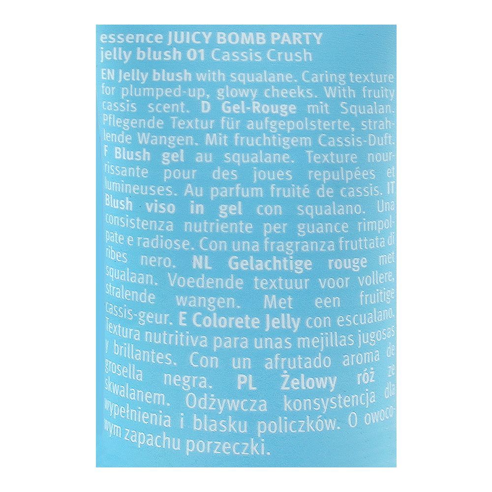 Essence Juicy Bomb Party Jelly Blush, Vegan, 01 Cassis Crush, 10ml - Image 4