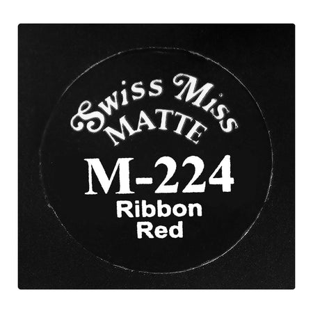 Swiss Miss Classic Vibrant Color Matte Lipstick, Mineral Oil, Glycerin & Vitamin E, M-224 Ribbon Red - Image 4