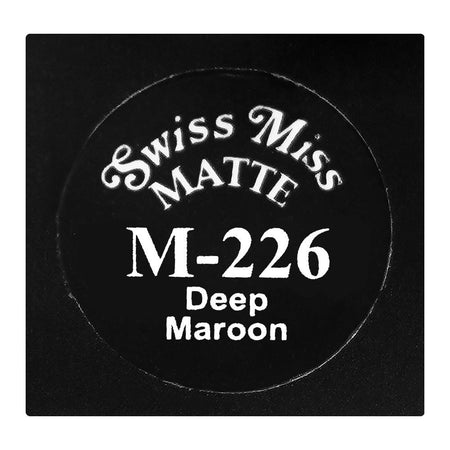 Swiss Miss Classic Vibrant Color Matte Lipstick, Mineral Oil, Glycerin & Vitamin E, M-226 Deep Maroon - Image 4