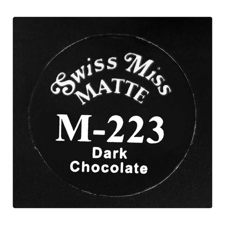 Swiss Miss Classic Vibrant Color Matte Lipstick, Mineral Oil, Glycerin & Vitamin E, M-223 Dark Chocolate - Image 4