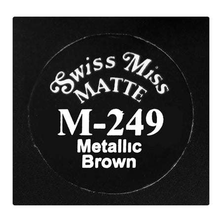 Swiss Miss Classic Vibrant Color Matte Lipstick, Mineral Oil, Glycerin & Vitamin E, M-249 Metallic Brown - Image 4