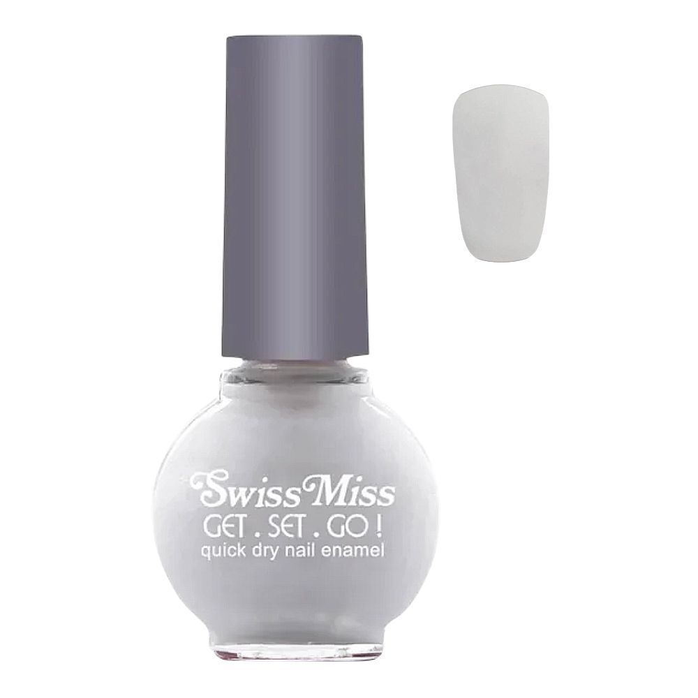 Swiss Miss Get Set Go! Quick Dry Nail Enamel, 292 Milky White - Main Image
