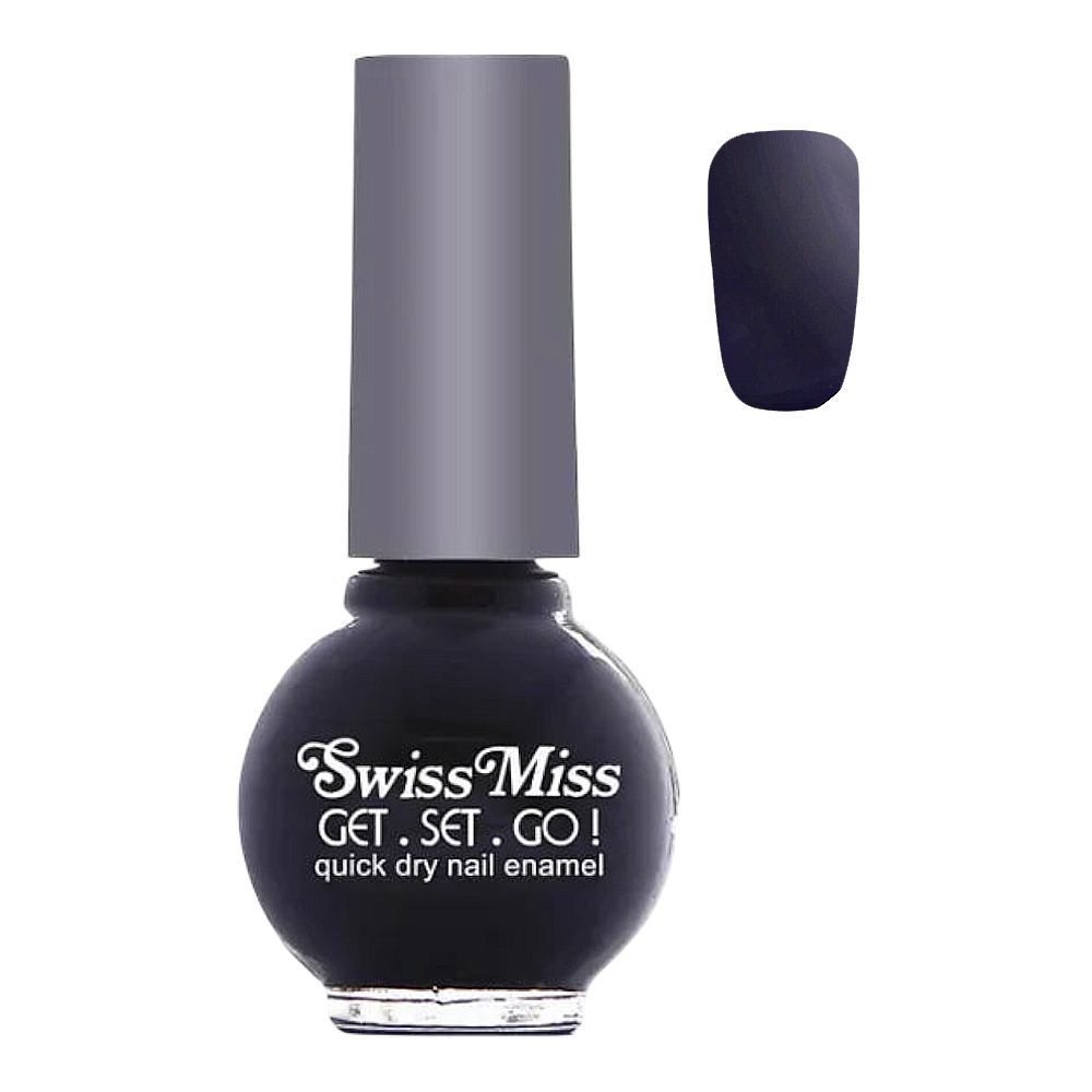 Swiss Miss Get Set Go! Quick Dry Nail Enamel 294 Black - Main Image