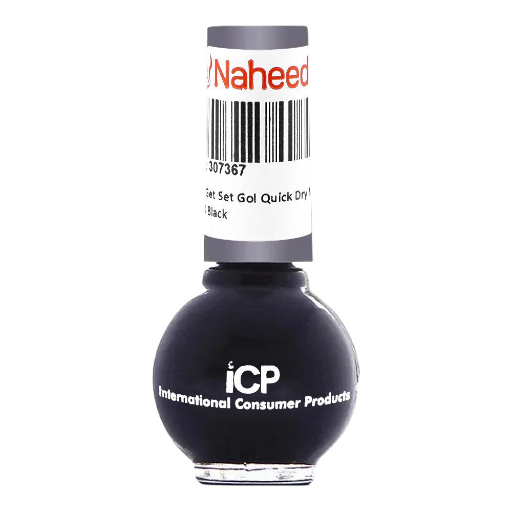 Swiss Miss Get Set Go! Quick Dry Nail Enamel 294 Black - Image 2