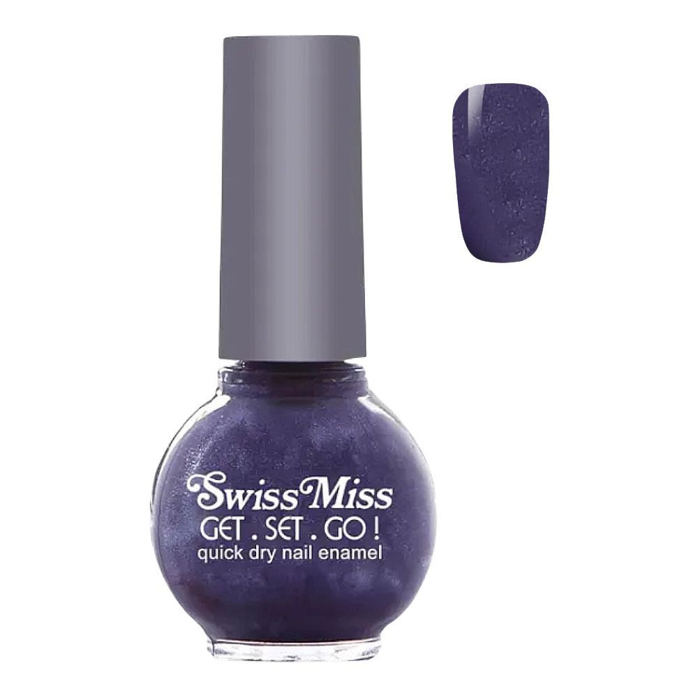 Swiss Miss Get Set Go! Quick Dry Nail Enamel, 212 Grape Purple - Main Image