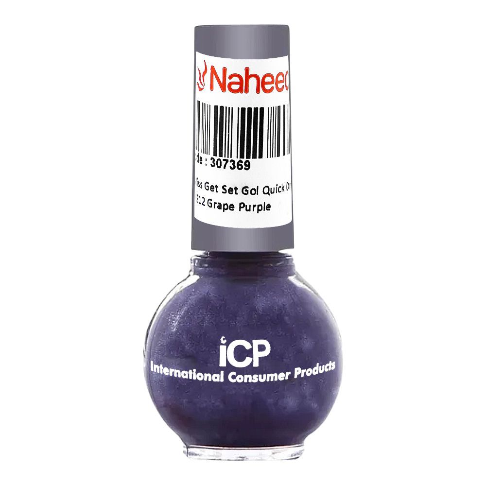 Swiss Miss Get Set Go! Quick Dry Nail Enamel, 212 Grape Purple - Image 2