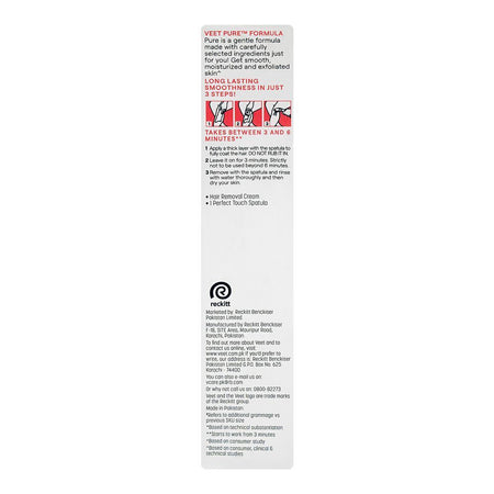 Veet Pure Rose & Freesia Fragrance Hair Removal Cream, Aloe Vera, For Normal Skin, 125g, 25% Extra Free - Image 2